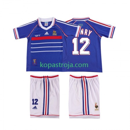 Billiga Fotbollströjor Frankrike Henry 12 Retro Barn Hemma tröja 1998 Kortärmad